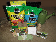 Basic garden supplies, fertilizers